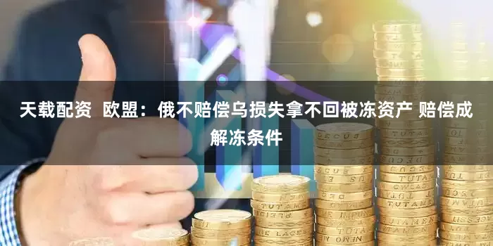 天载配资  欧盟：俄不赔偿乌损失拿不回被冻资产 赔偿成解冻条件