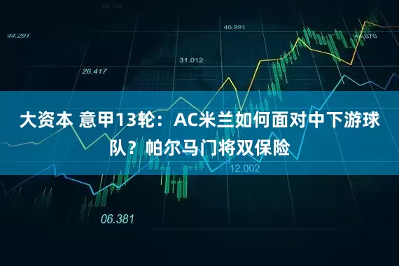 大资本 意甲13轮：AC米兰如何面对中下游球队？帕尔马门将双保险